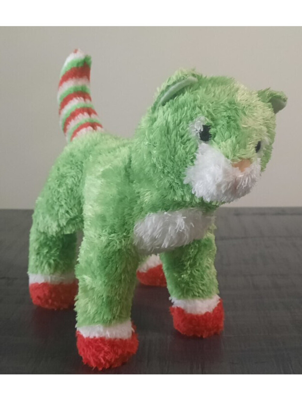 Rare Vintage 2012 Douglas "Mistletoe" Green Christmas Kitten Plush — Exc Cond